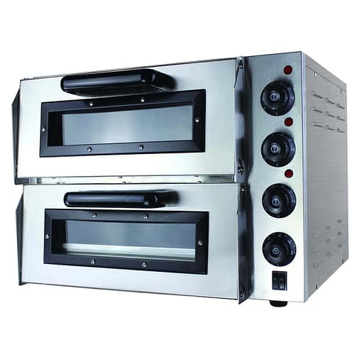 Bakermax EP2S Compact Double Pizza Deck Oven 10A