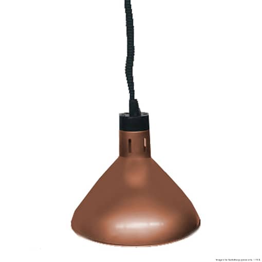 Pull down heat lamp antique copper 270mm Round HYWBL09 - Image 2