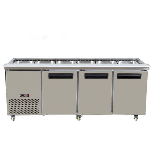 Thermaster PG210FA-B Three Door Bench Station - Holds 6× 1/1 GN Pans