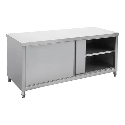 Kitchen Tidy Pass-Thru Workbench Cabinet – 600mm Deep, Width Options: 1200mm, 1500mm, 1800mm