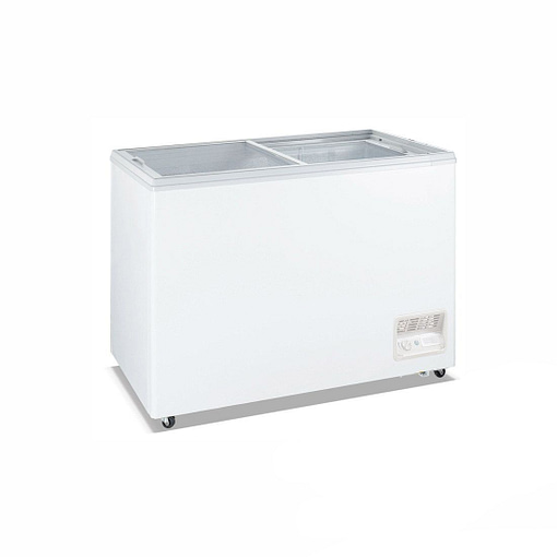 Thermaster WD-400F: Heavy Duty 400L Chest Freezer with Glass Sliding Lids