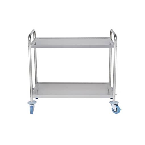 FED YC-102 Stainless Steel Trolley - Dual Shelves
