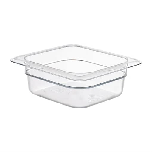 Kitchen Knock Polycarbonate Clear GN Pan 1/6 – 65mm Depth (Pack of 3)