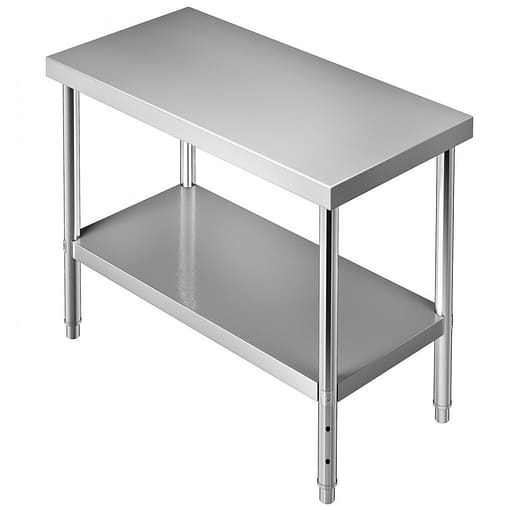 Kitchen Knock Full Stainless Steel Flat Premium Work Bench – 300 x 700mm