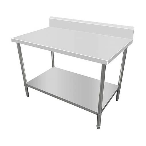 Kitchen Knock Premium Work Bench Full Stainless Steel with Splashback – 600x600mm