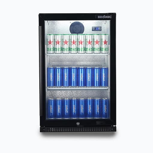 Bromic Chiller BB0120GD-NR B/Bar 1DR Hinged 118L 870mm