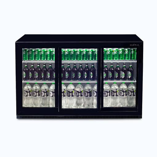 Bromic Chiller BB0330GDS-NR B/Bar 3DR Sliding 330L 870mm