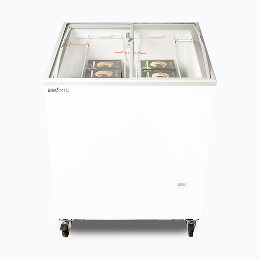 Bromic Freezer Chest CF0200ATCG-NR 176L Curved GLS Top 2ft