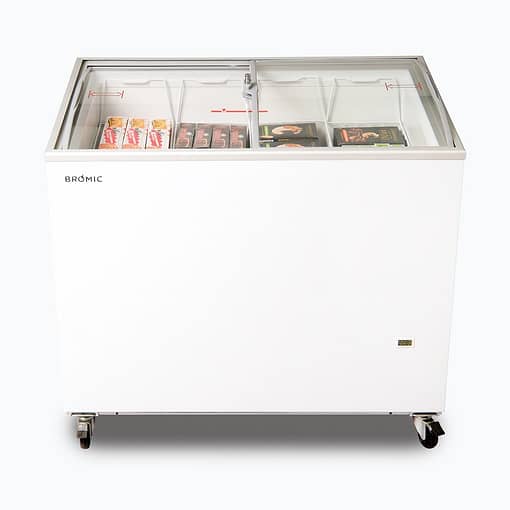 Bromic CF0300ATCG-NR 264L Display Chest Freezer – Curved Glass Top