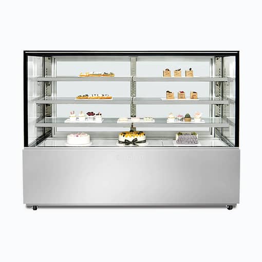Bromic 4 tier chilled food/cake display 1800mm-FD4T1800C-NR