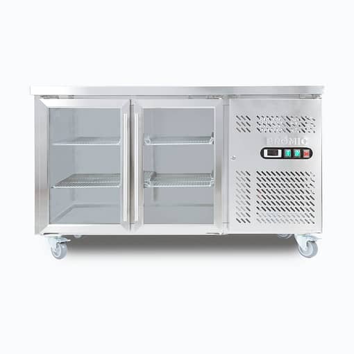 Bromic Chiller UBC1360GD-NR U/Bench 2DR GLS 282L