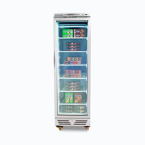 Bromic Freezer UF0374S-NR Silver UP/R GLS 300L LED