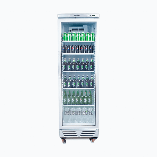 Bromic Chiller GM0374-NR Silver UP/R GLS 372L LED