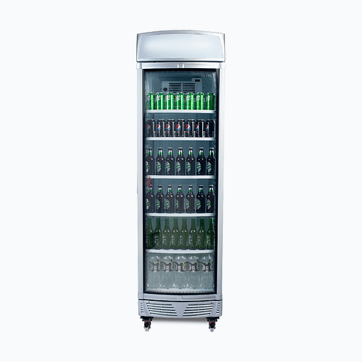 Bromic Curved Glass Display Fridge 380L - LED Lightbox GM0400LC-NR