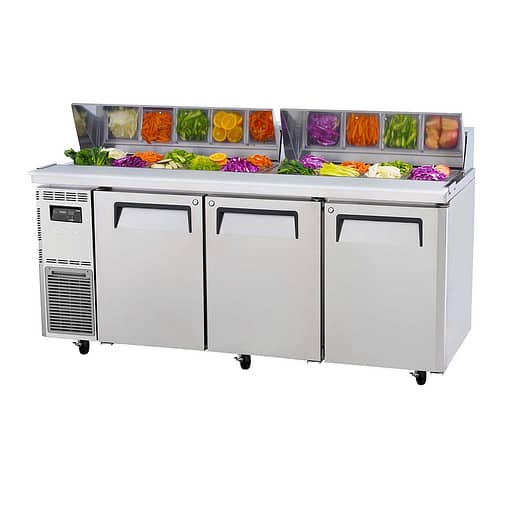 urbo Air KHR18-3(HC) - 3 Door Salad Prep Table Refrigerator 1800mm