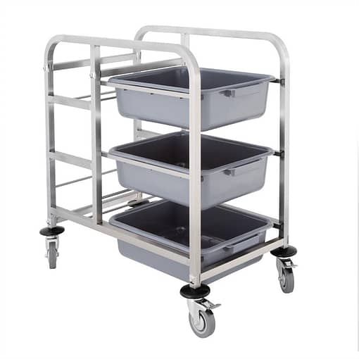 Vogue DK738 Stainless Steel Bussing Trolley