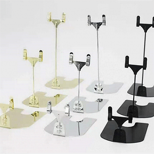 KK Label Holder – Available in Black, Gold, and Silver – 80×65×8MM ( Pack of 20 )