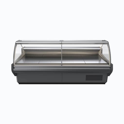 Bromic Curved Glass Deli Display 1955mm – 527L Capacity, DD1875CG-NR