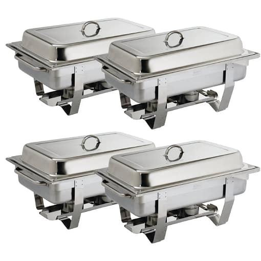 Olympia Milan Chafer Set Four Pack GN 1/1 9Ltr