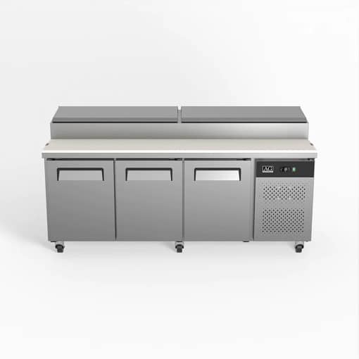 3 Door Saladette with 1/3 GN trays x 10