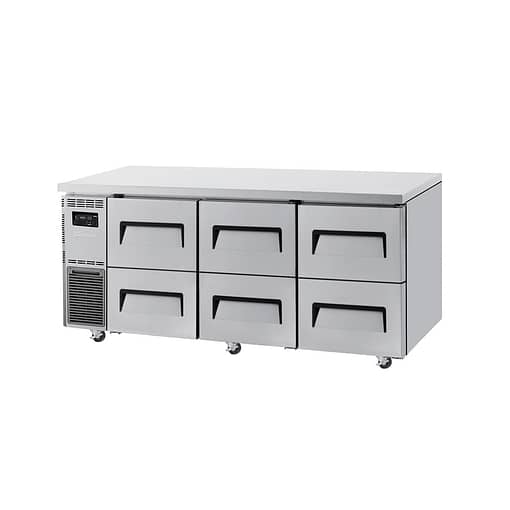 Turbo Air KUR18-2D-6(HC) Maxi-Drawer Series: 6-Drawer Undercounter Chiller - 1800mm