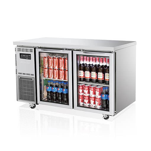 Turbo Air KGR12-2 (HC) Under Counter Glass Door Fridge – 1200mm Wide