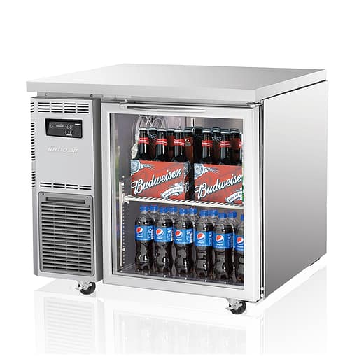 Turbo Air KGR9-1(HC) Undercounter 1 Door Glass Fridge – Compact, Efficient, and Stylish