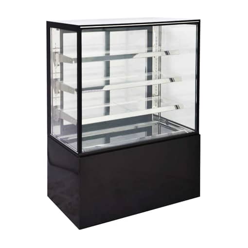 Cake Showcase S/S Base, 3 Shelves 0.9m
