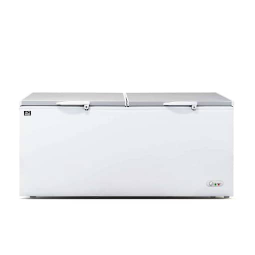 AG Commercial Chest Freezer Stainless Steel Split 2-Door - 670L