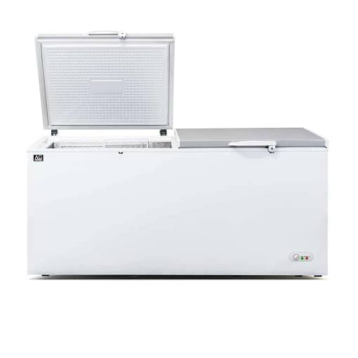 AG Commercial Chest Freezer Stainless Steel Split 2-Door - 670L