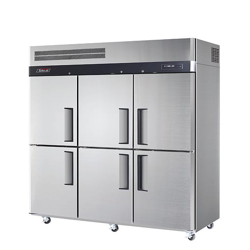 Turbo Air KF65-6(HC) Stainless Steel 6 Half Door Top Mount Upright Freezer – 1868L Capacity
