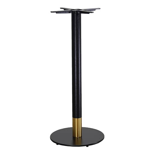 Chic Black/Gold Two-Tone Disco Bar Table Base - Elevate Your Commercial Space