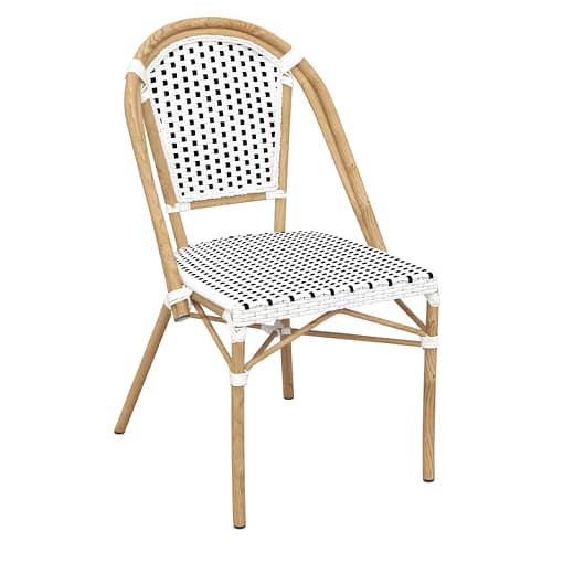 Eiffel Chair with Natural Frame - A Fusion of Parisian Elegance and Robust Design