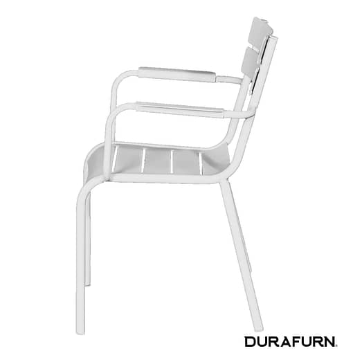 Durafurn® Lisbon Commercial-Grade Armchair | White | Fully Assembled & Lightweight