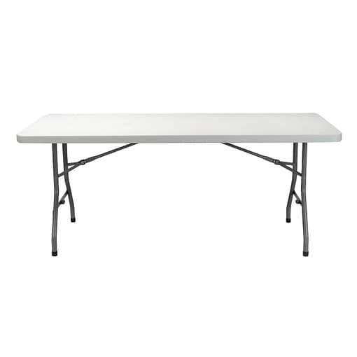 Commercial Trestle Table 2420mm - Manhattan - White & Durable