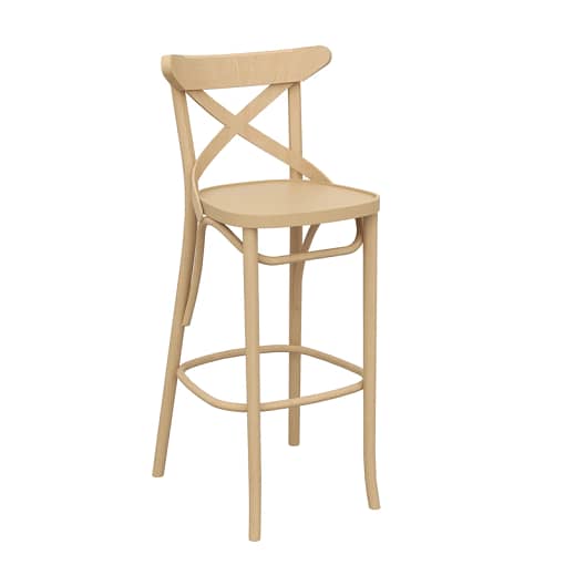 Paged Crossback 750 Bentwood Bar Stool - Classic Comfort for Bars & Kitchens