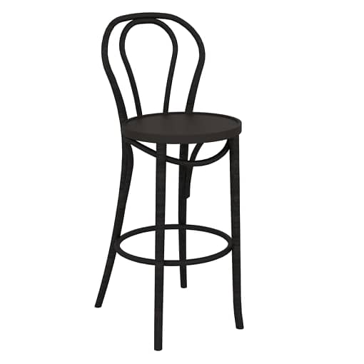 Premium Bentwood 750 Crossback Bar Stool in Black - A Blend of Durability and Style for Commercial