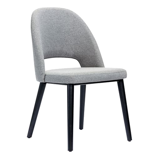 Furnlink Durafurn Semifreddo Commercial Chair - Black Legs, Taupe Woven Fabric