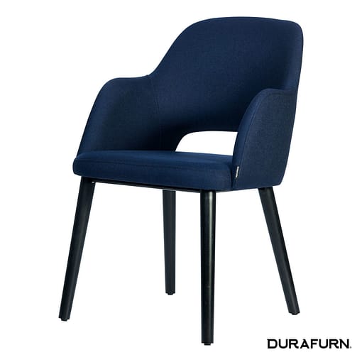 Furnlink Durafurn Sorbet Chair - Black Legs/Navy Woven Fabric