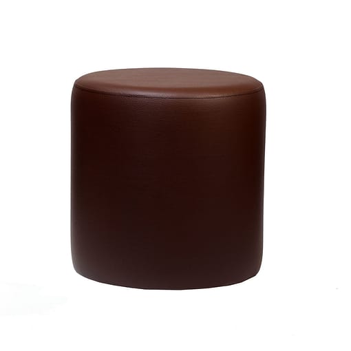 Furnlink Round Ottoman in Chocolate - European Made