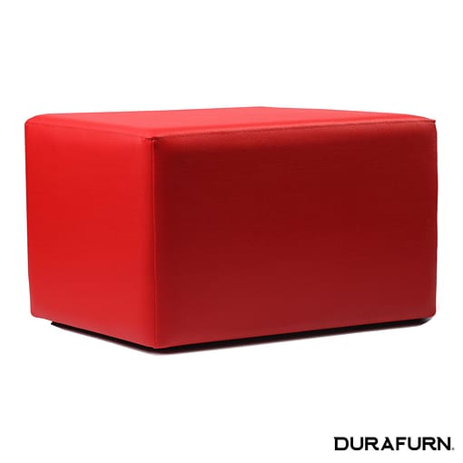 Furnlink Café Rectangle Ottoman in Red