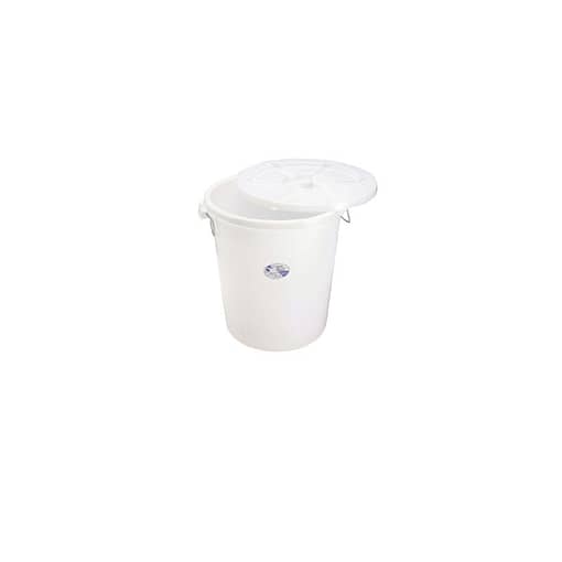 alt="Kitchen Knock Food-Grade Plastic Bin 100L – White PE Container"
