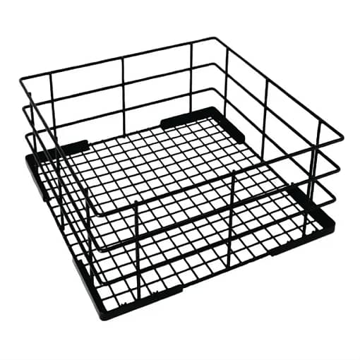 Vogue Wire High Sided Glass Basket - 180x350x350mm 7x13 3/4x13 3/4"