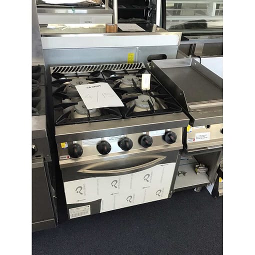 Ex-showroom: Fagor 700 series natural gas 4 burner gas range with gas oven CG7-41H-SA21-1