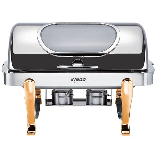 2NDs: Oblong Chafing Dish with Gilt Legs / Single KGS6801-1