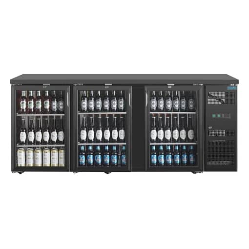 Polar U-Series Back Bar Cooler - Triple Hinged Door