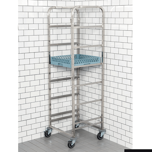 Modular System Dishwasher Basket Trolley 6 Tray 404092 - Image 2