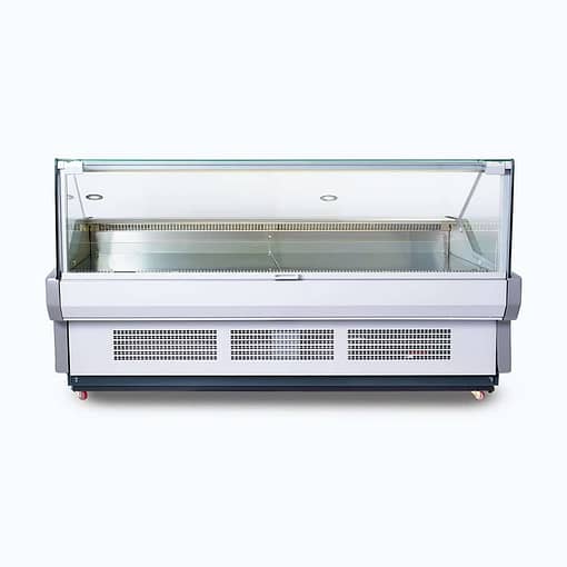 Bromic Deli Display Square Glass 2580mm DD2500SG-NR
