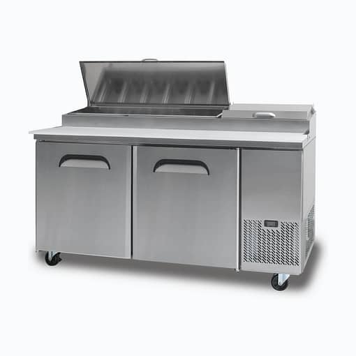 alt="Bromic Pizza Prep Counter PP1700 - 2 Door