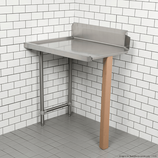 Modular System Clean Dish Table with Splashback CDT-900R - Image 2